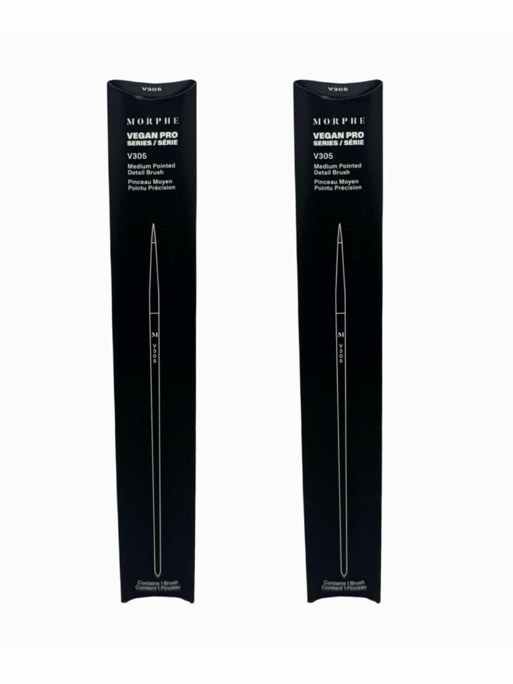 Morphe Vegan Pro Series V305 Medium Pointed Detail Brush - 2 Count